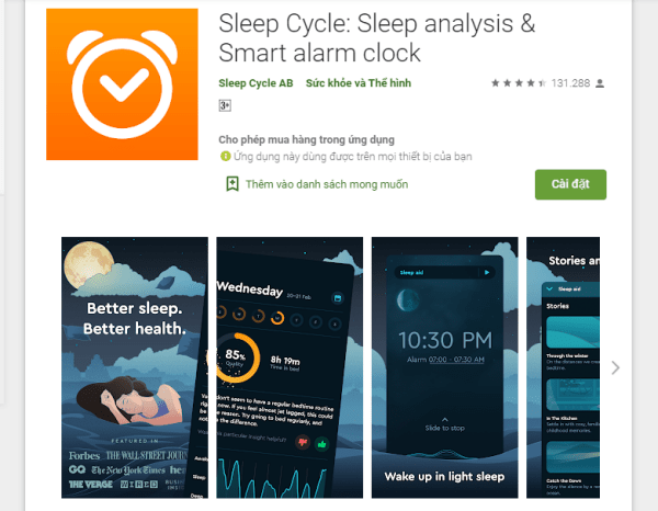 Ứng dụng Sleep Cycle Sleep Cycle