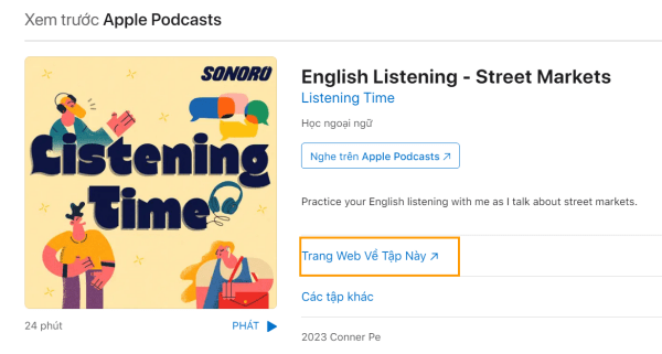 Tìm đến Podcast có sẵn phụ đề