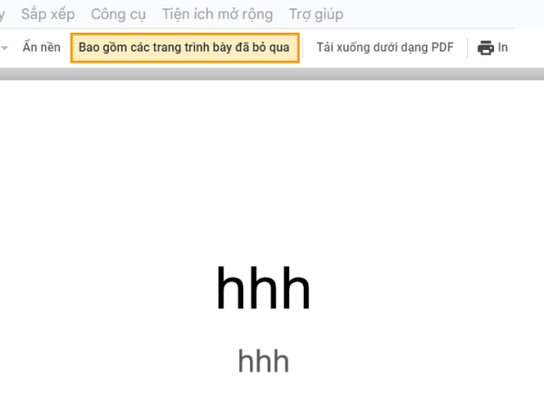 Cách in Slide không bao gồm trang đã ẩn Cách in Slide không bao gồm trang đã ẩn